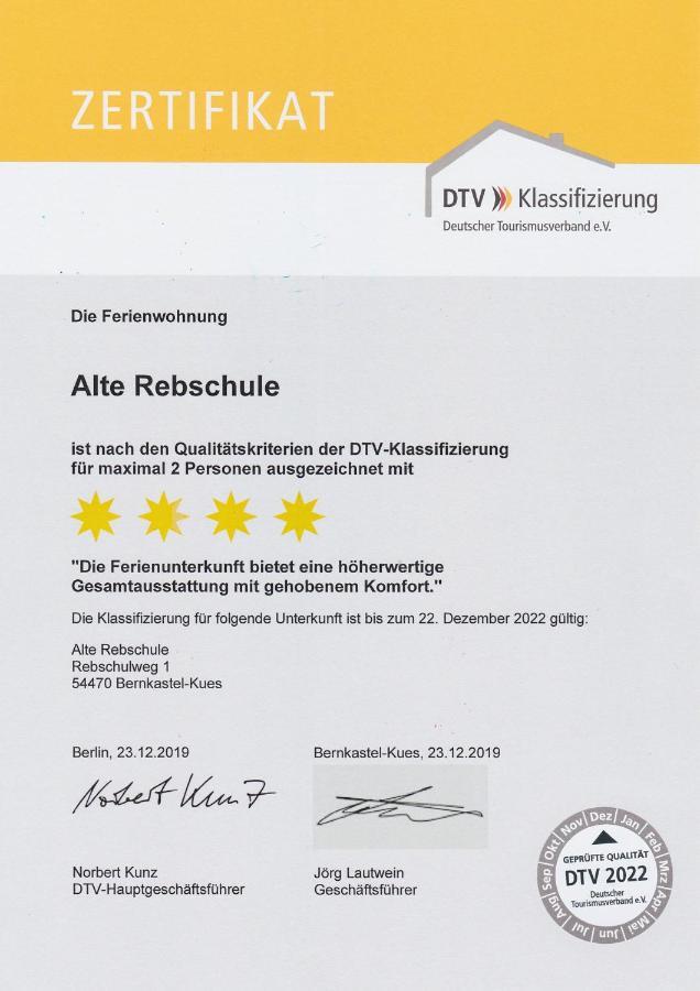 Ferienwohnung Bernkastel-Kues - Alte Rebschule Екстер'єр фото
